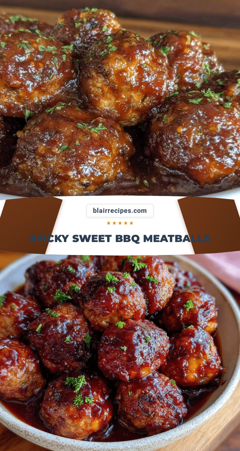 savory meatballs sticky sweet bbq sauce recipe