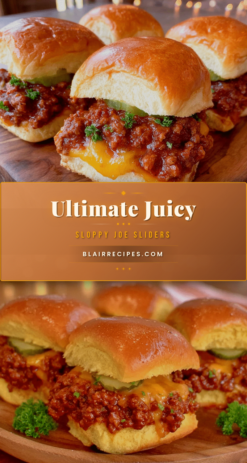 savory sloppy joe sliders recipe