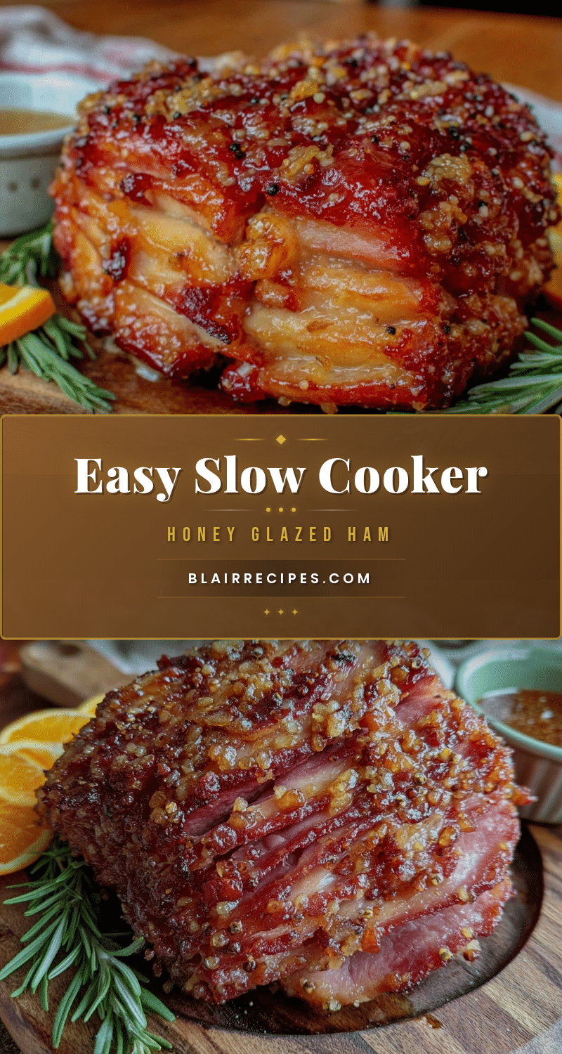 slow cooker honey glazed ham recipe