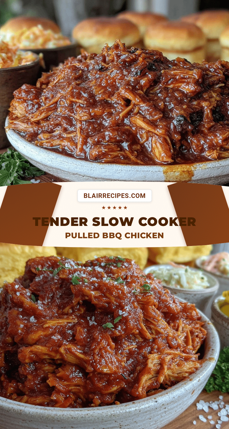 slow cooker pulled bbq chicken recipe