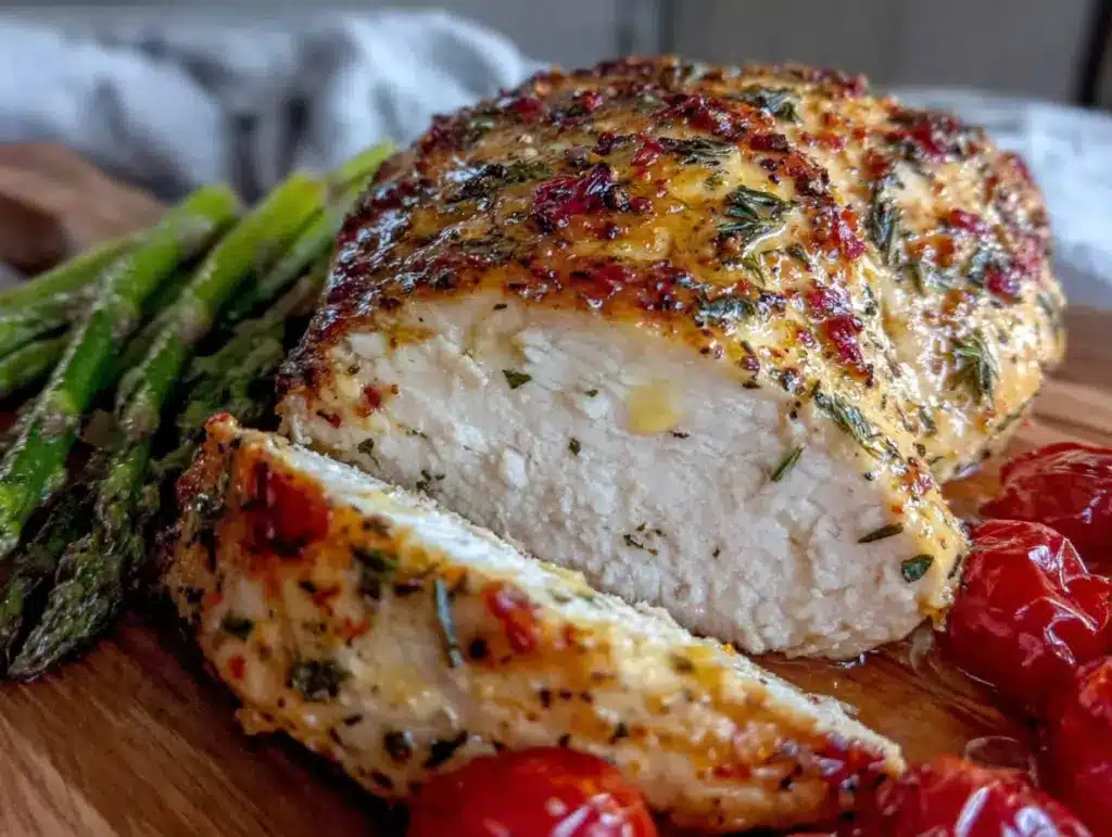 tender baked chicken breast - featured image
