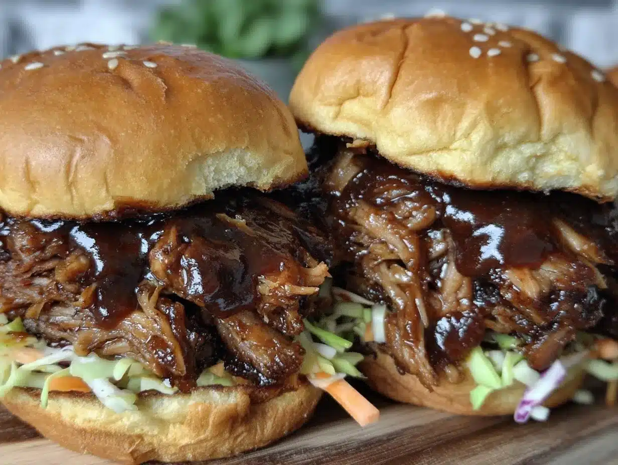 Tender BBQ Pulled Pork Sandwiches preparation steps