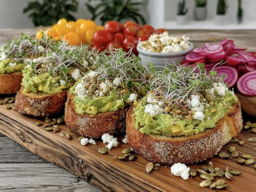 avocado toast bar setup - featured image