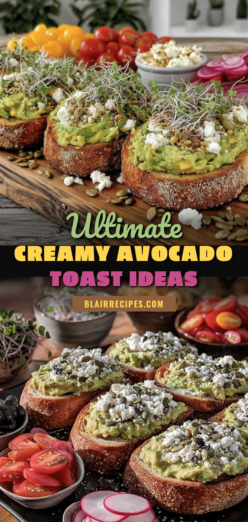 avocado toast bar setup recipe