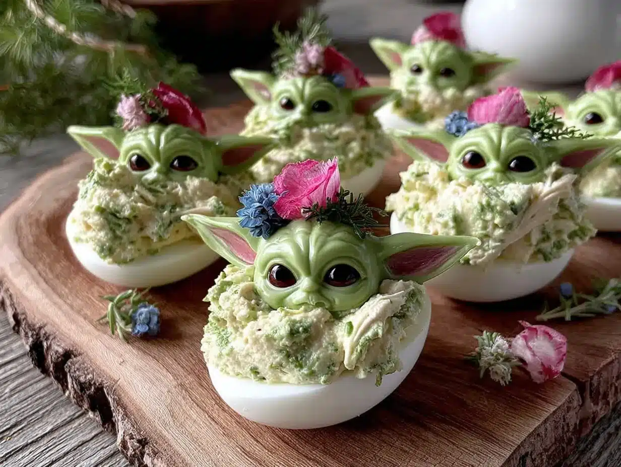 baby yoda deviled eggs preparation steps