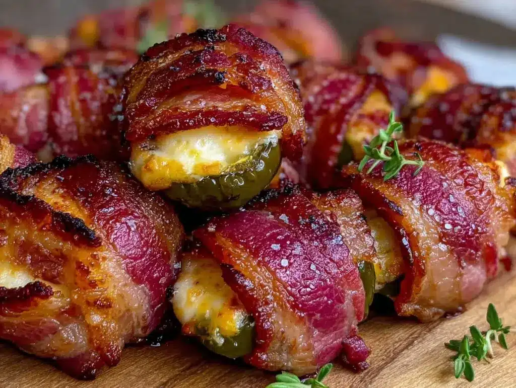bacon wrapped jalapeño poppers - featured image