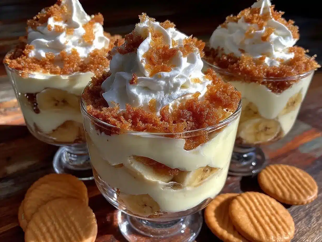 banana pudding trifle cups preparation steps