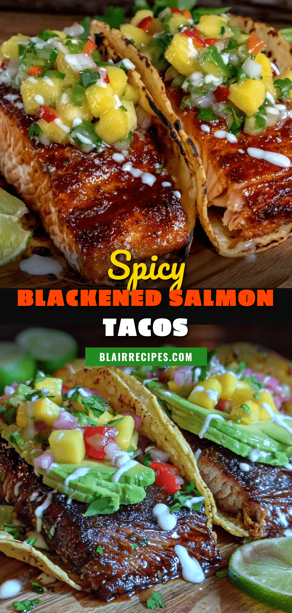 blackened salmon tacos recipe