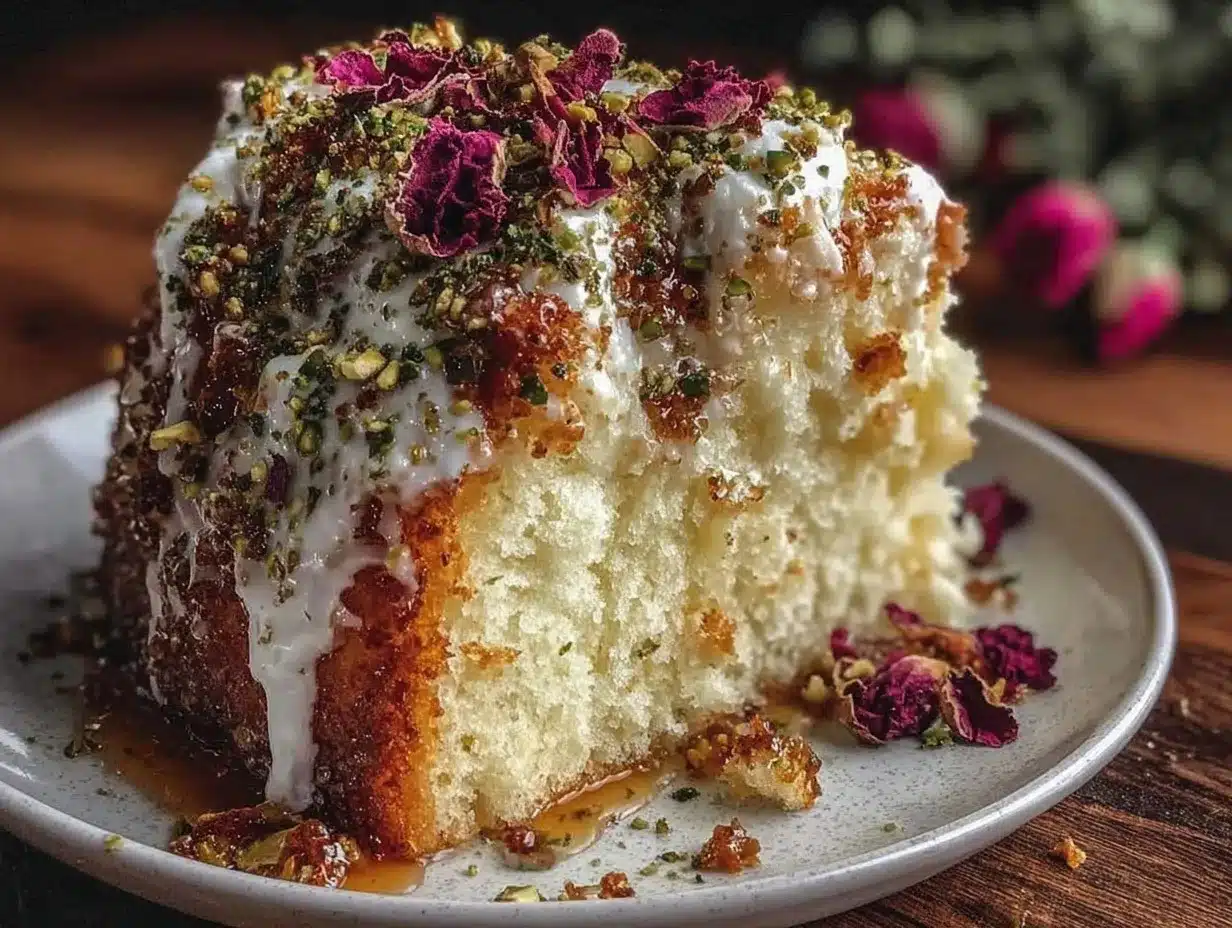 cardamom rose milk cake preparation steps