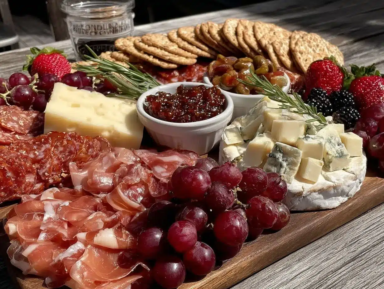 charcuterie board for 20 guests preparation steps
