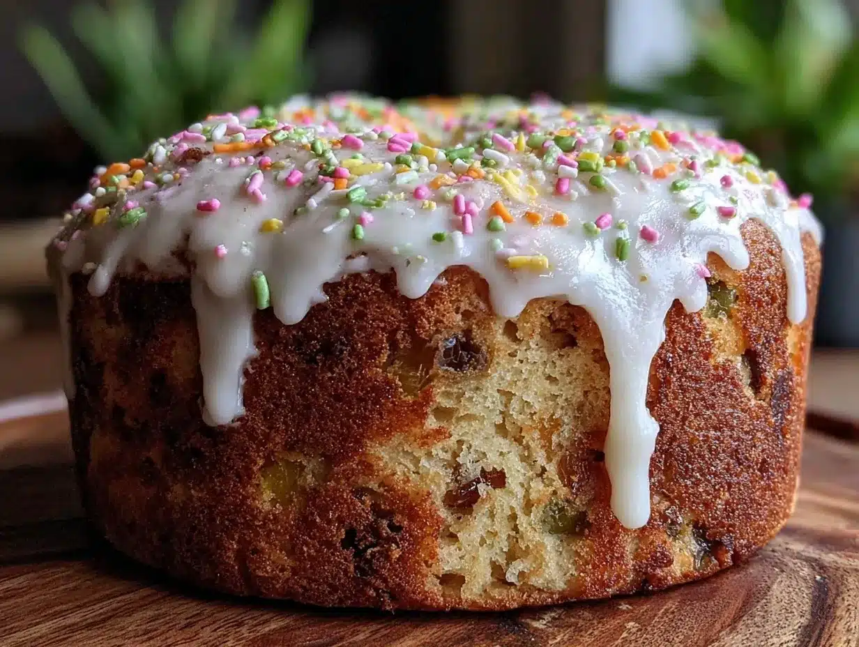 classic Russian Kulich Easter cake preparation steps