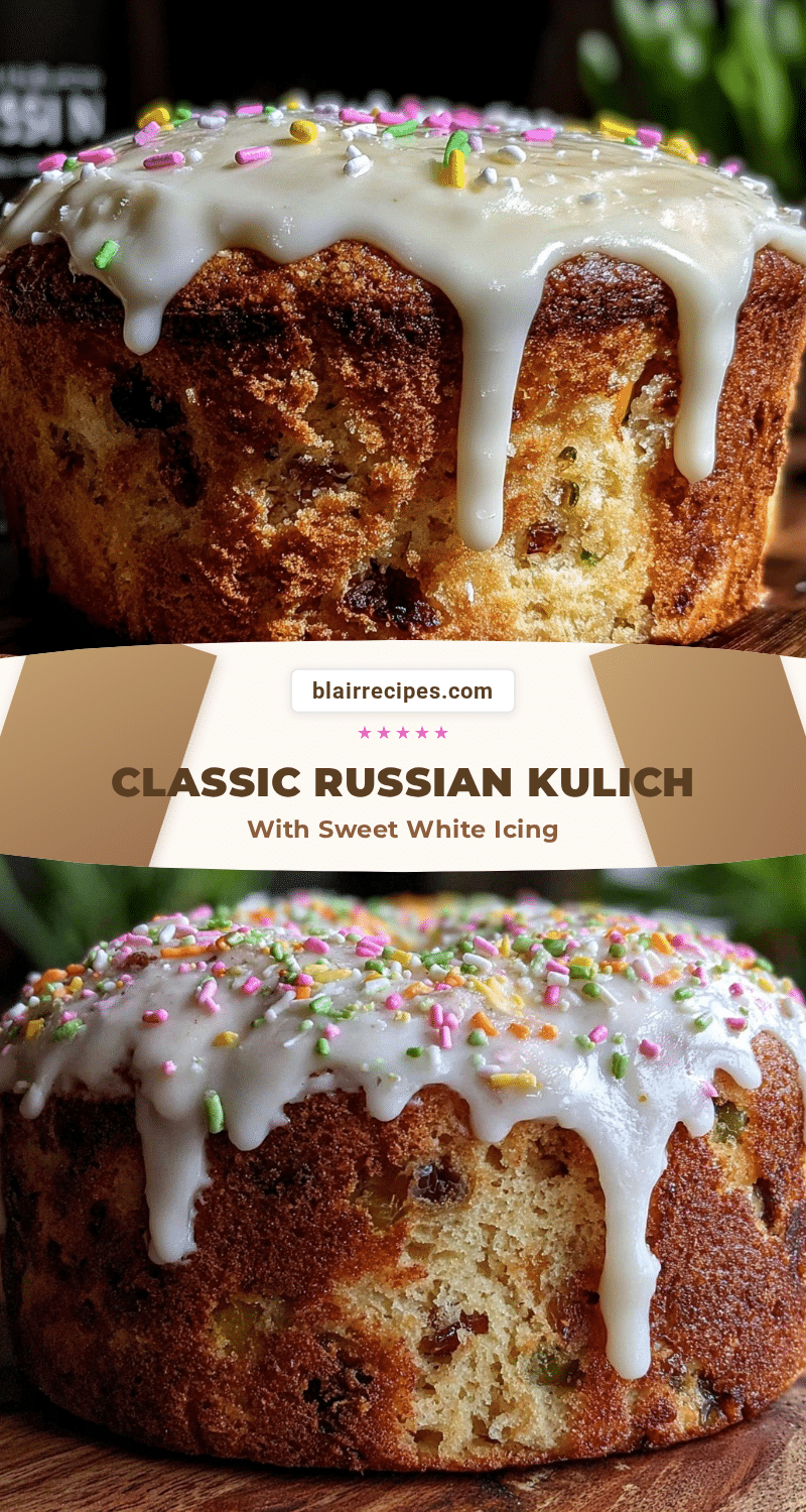 classic Russian Kulich Easter cake recipe