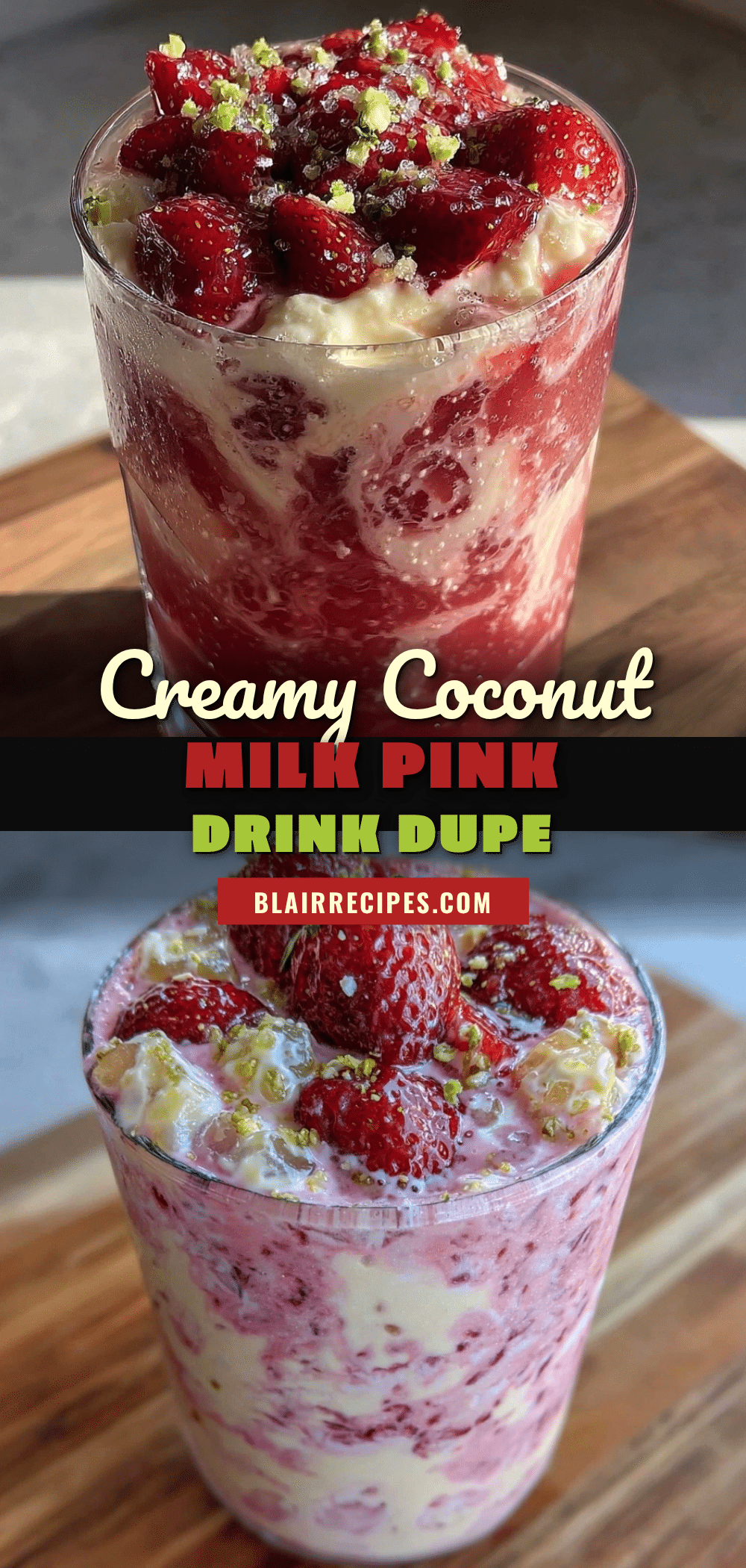 coconut milk pink drink dupe recipe recipe
