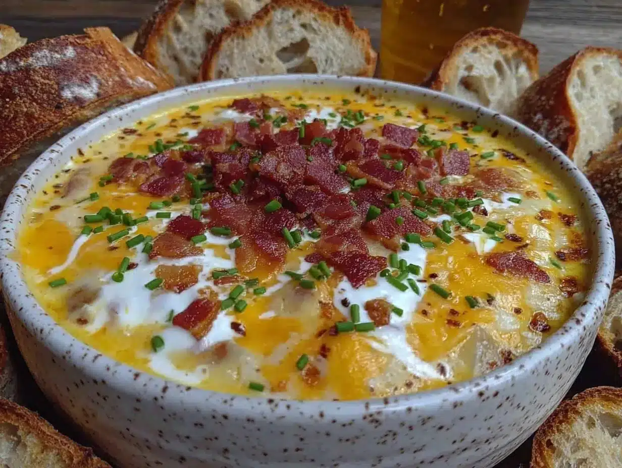 creamy crockpot loaded baked potato soup preparation steps
