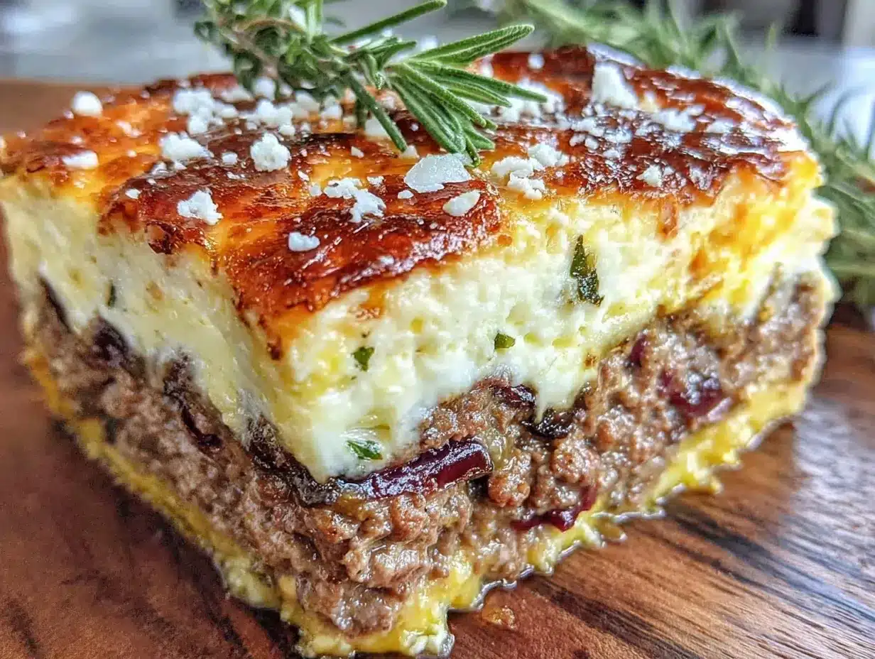 creamy Greek moussaka preparation steps