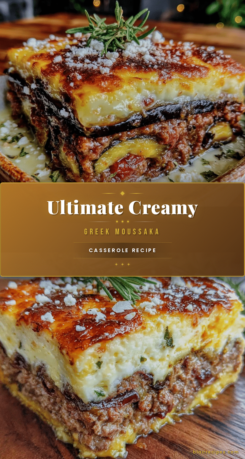 creamy Greek moussaka recipe