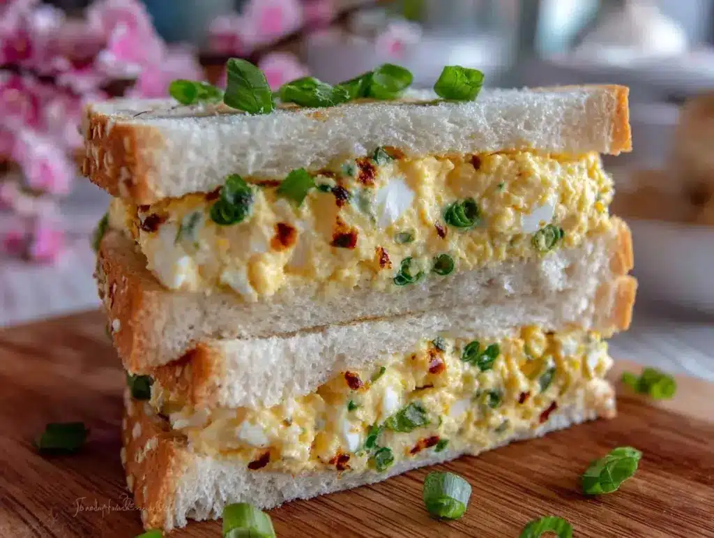 creamy japanese egg sandwich - featured image