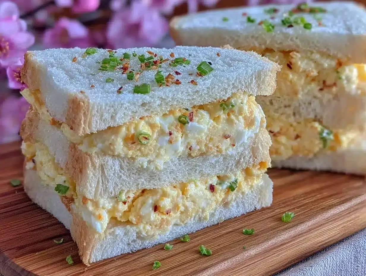 creamy japanese egg sandwich preparation steps