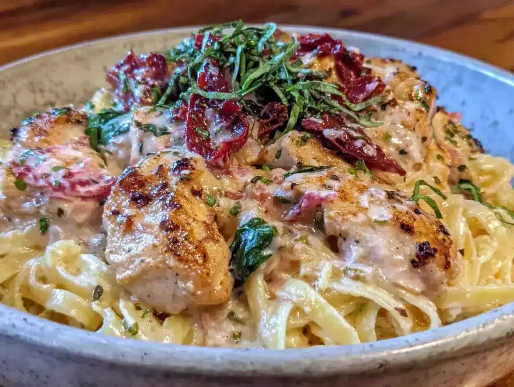 creamy one-pot chicken Alfredo - featured image
