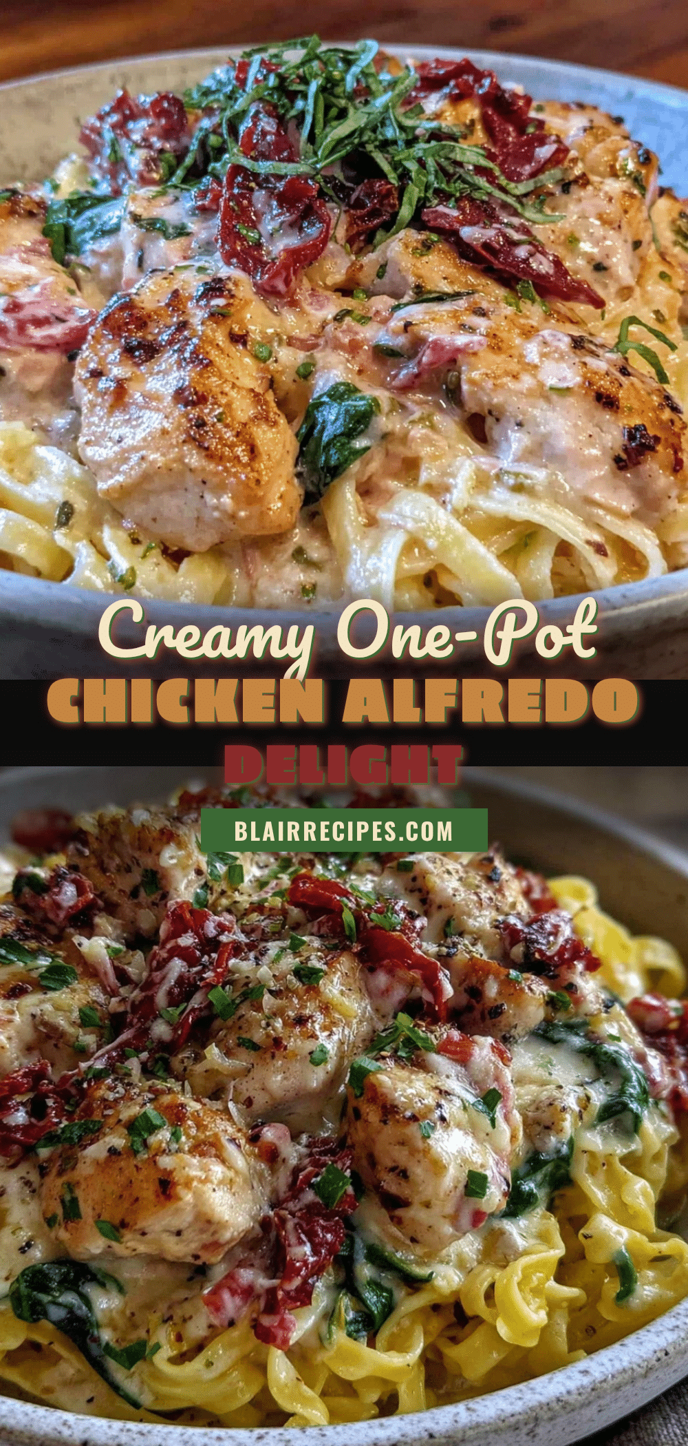 creamy one-pot chicken Alfredo recipe