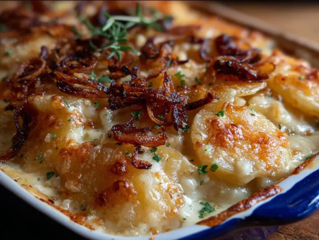 creamy scalloped potatoes - featured image