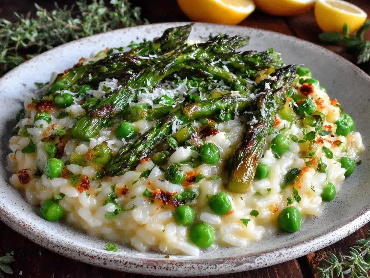 creamy spring risotto primavera preparation steps