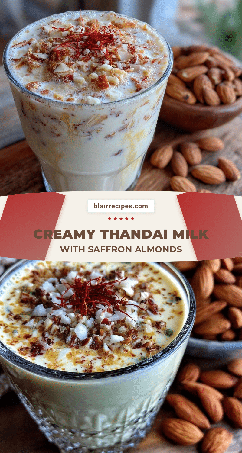 creamy thandai spiced milk recipe