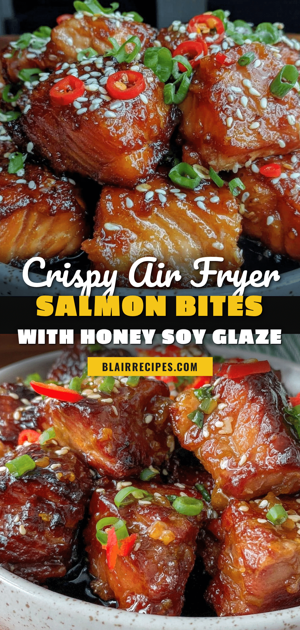crispy air fryer salmon bites recipe