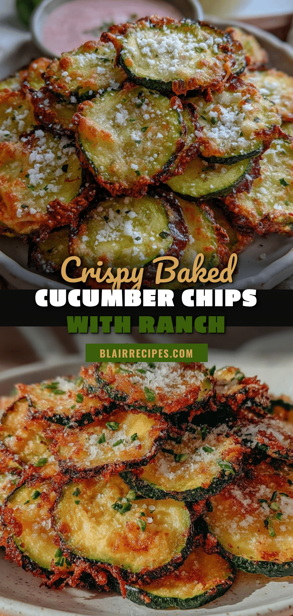 crispy baked cucumber chips recipe