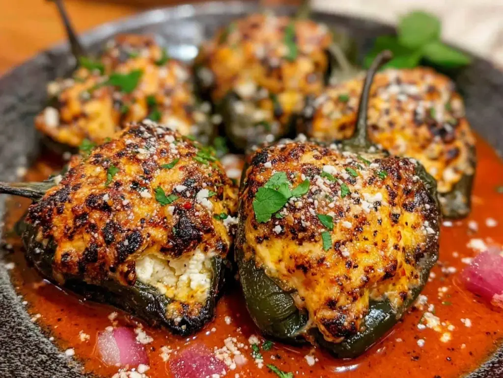 crispy chiles rellenos stuffed with queso fresco - featured image