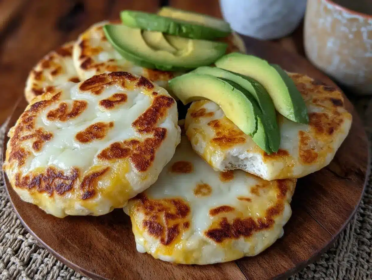 crispy Colombian arepas preparation steps