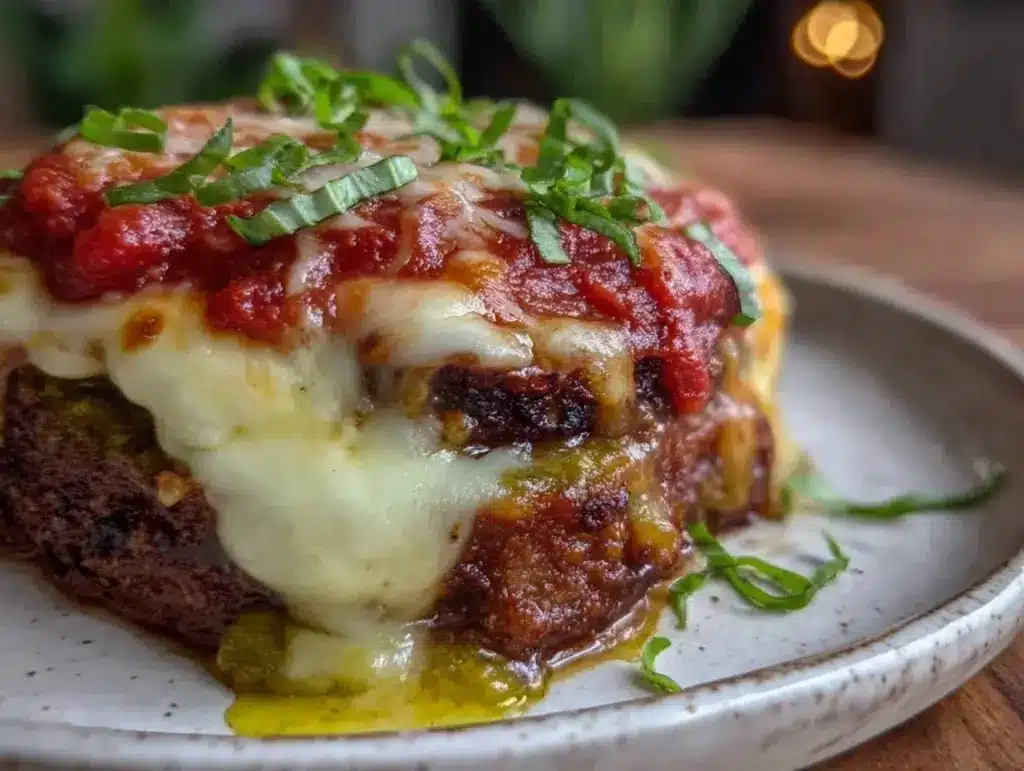 crispy eggplant parmigiana - featured image