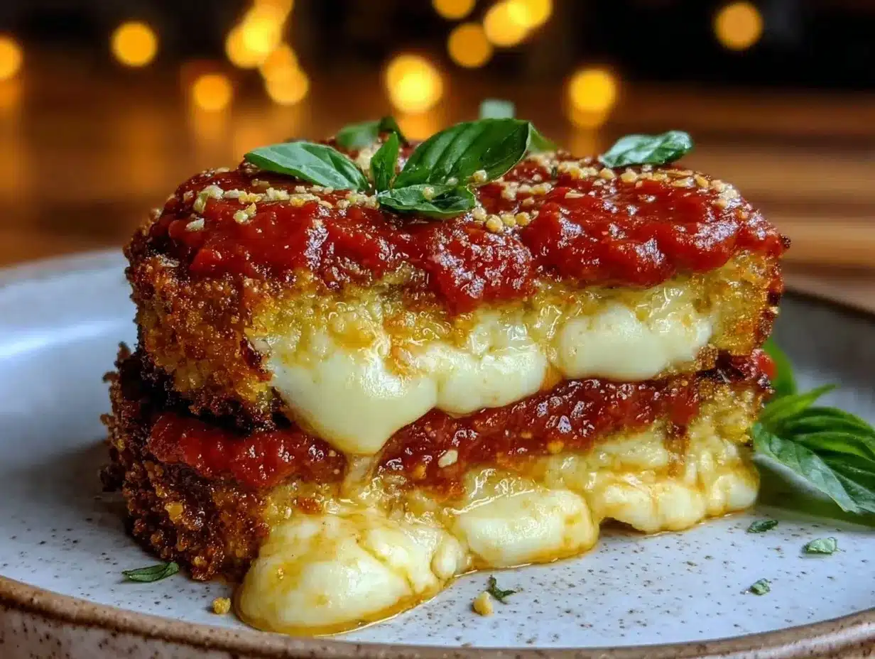 crispy eggplant parmigiana preparation steps