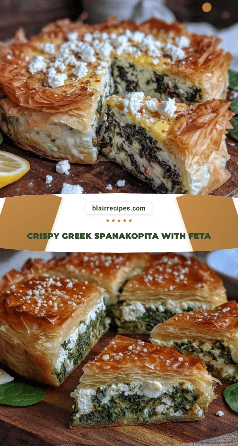 crispy greek spanakopita spinach pie with feta recipe