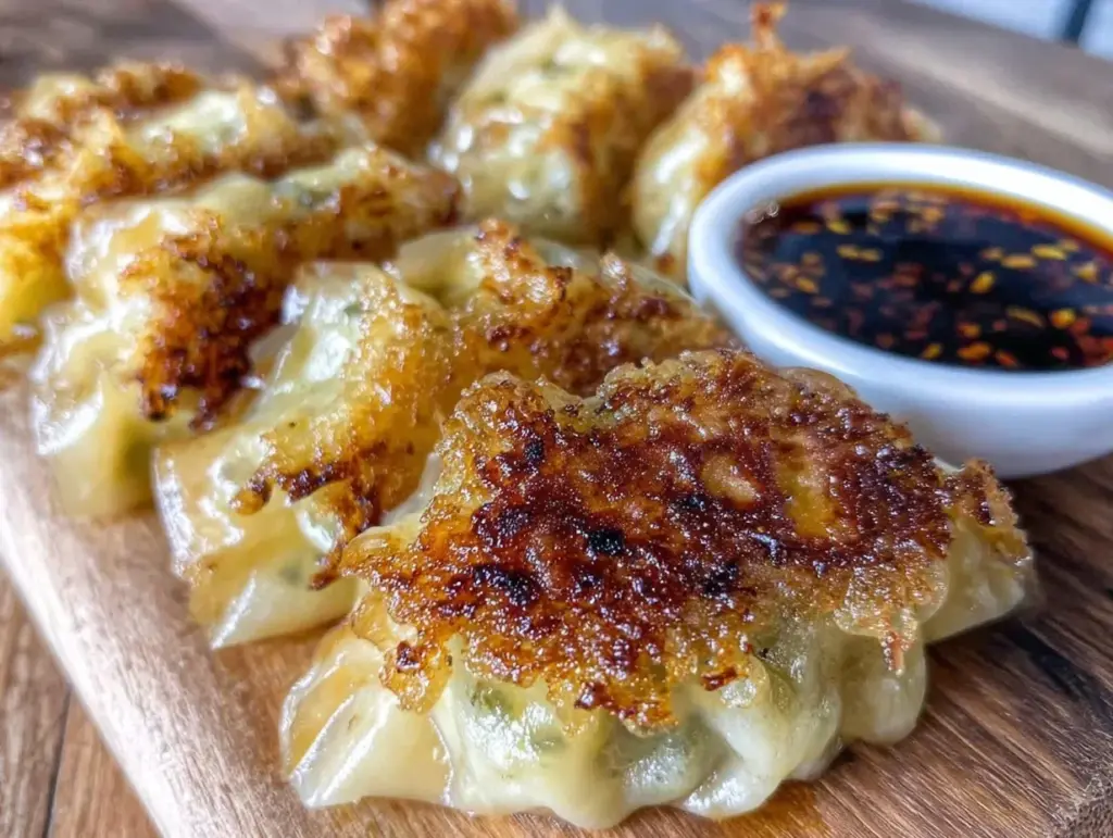 crispy Japanese gyoza dumplings - featured image