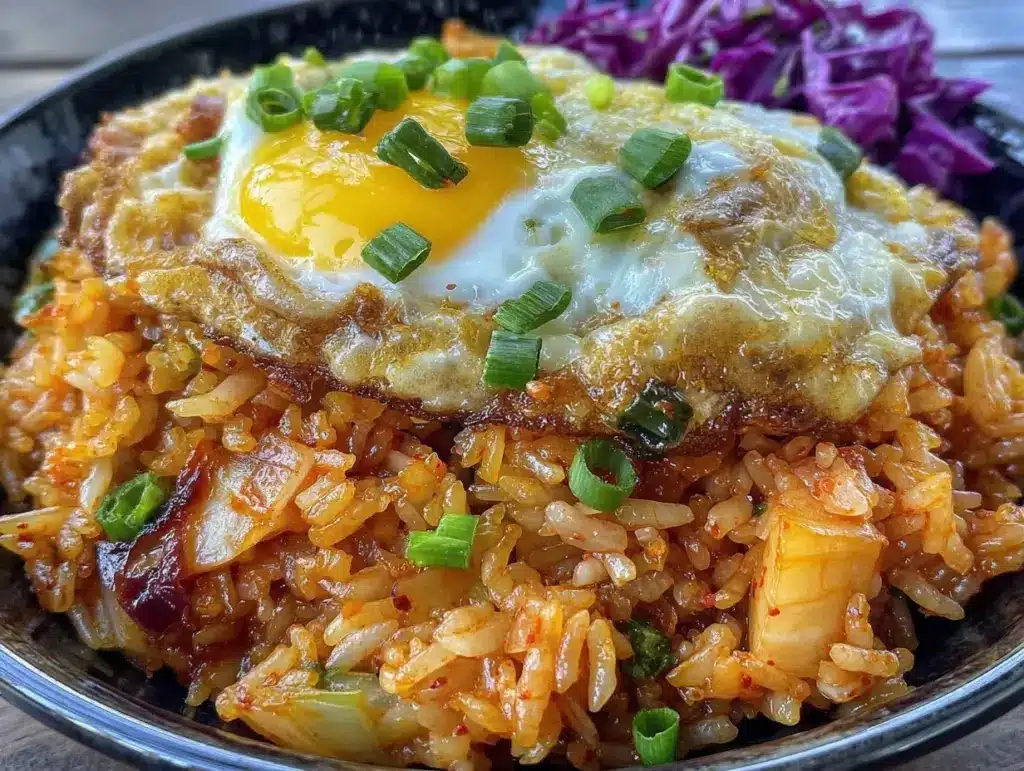 crispy kimchi fried rice - featured image