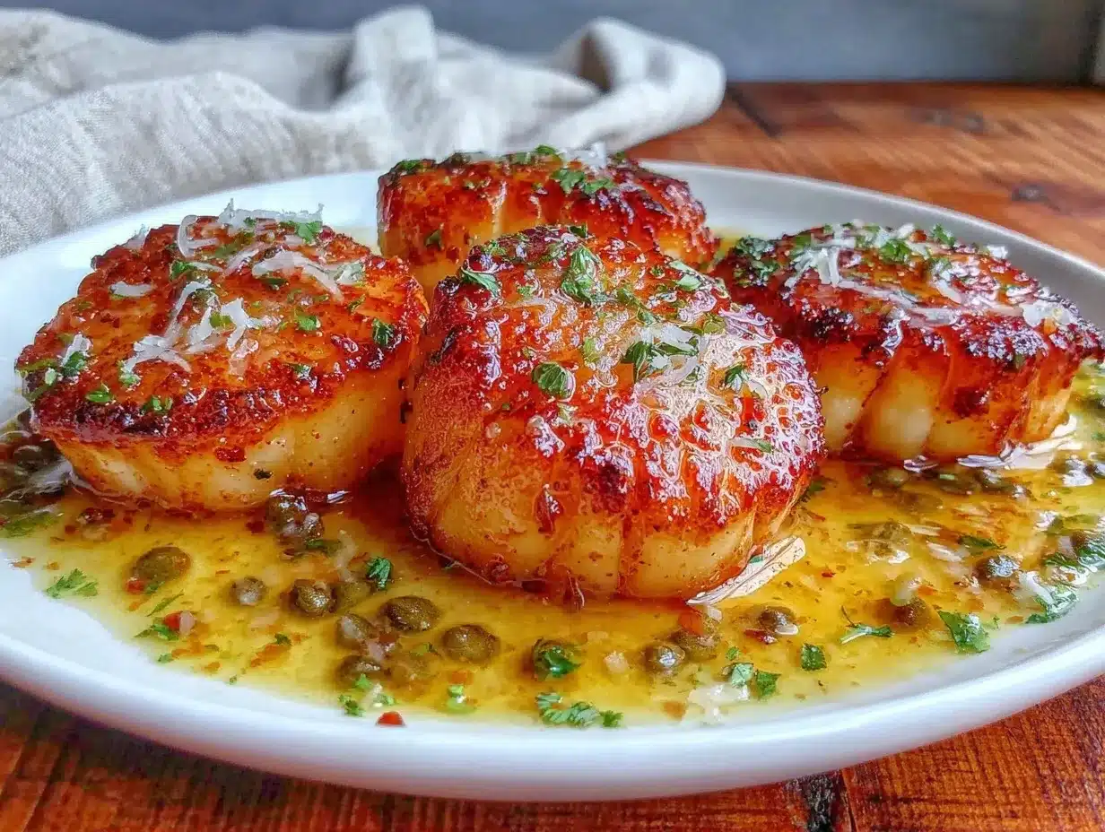 crispy pan seared scallops preparation steps