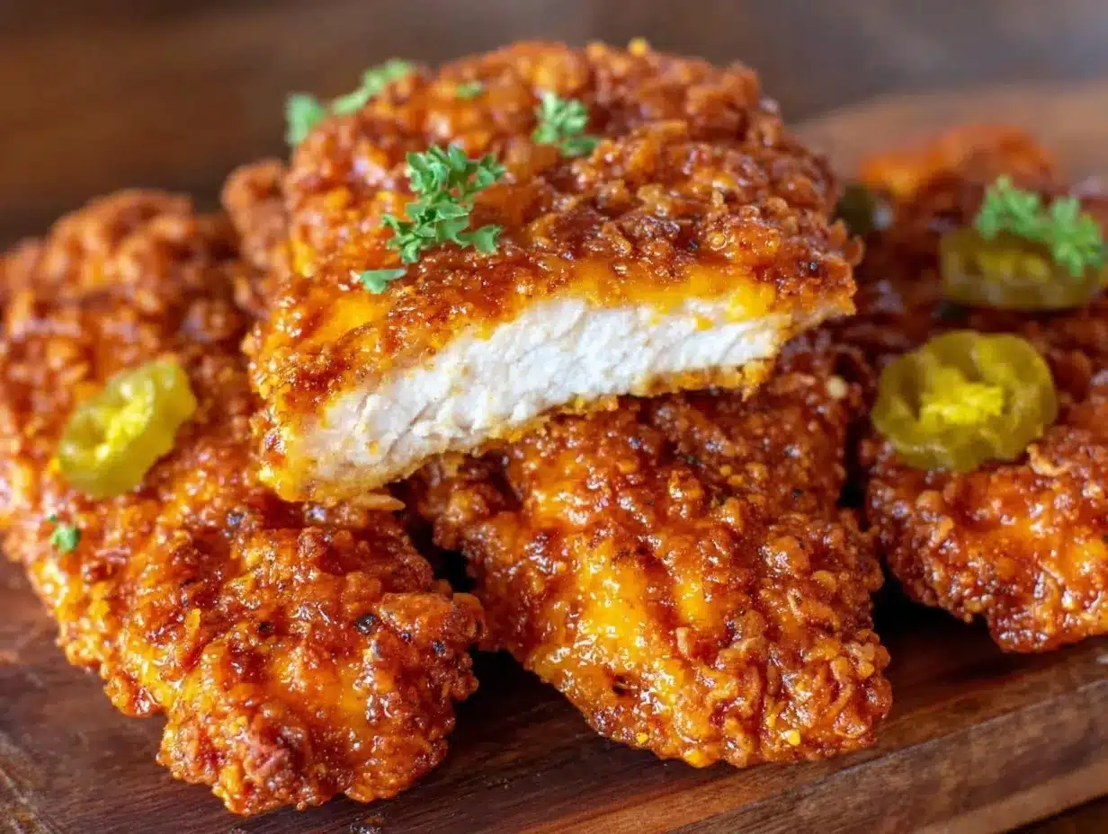 crispy pickle brine fried chicken tenders preparation steps