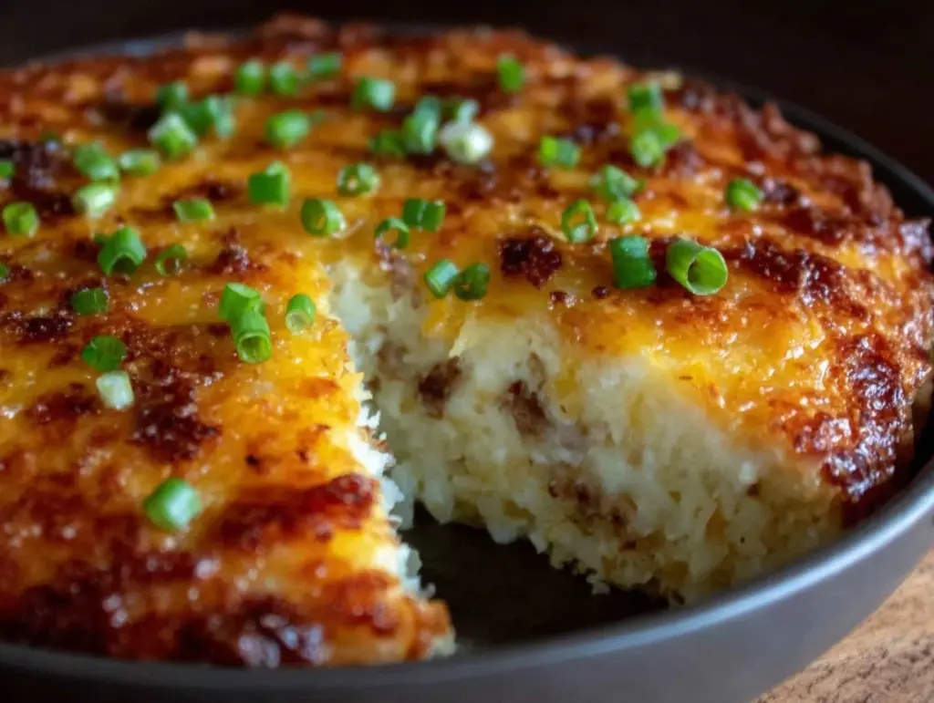 crockpot hashbrown casserole - featured image