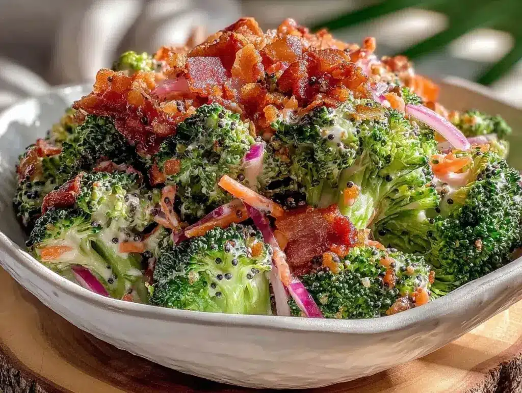 Crunchy Broccoli Bacon Salad - featured image