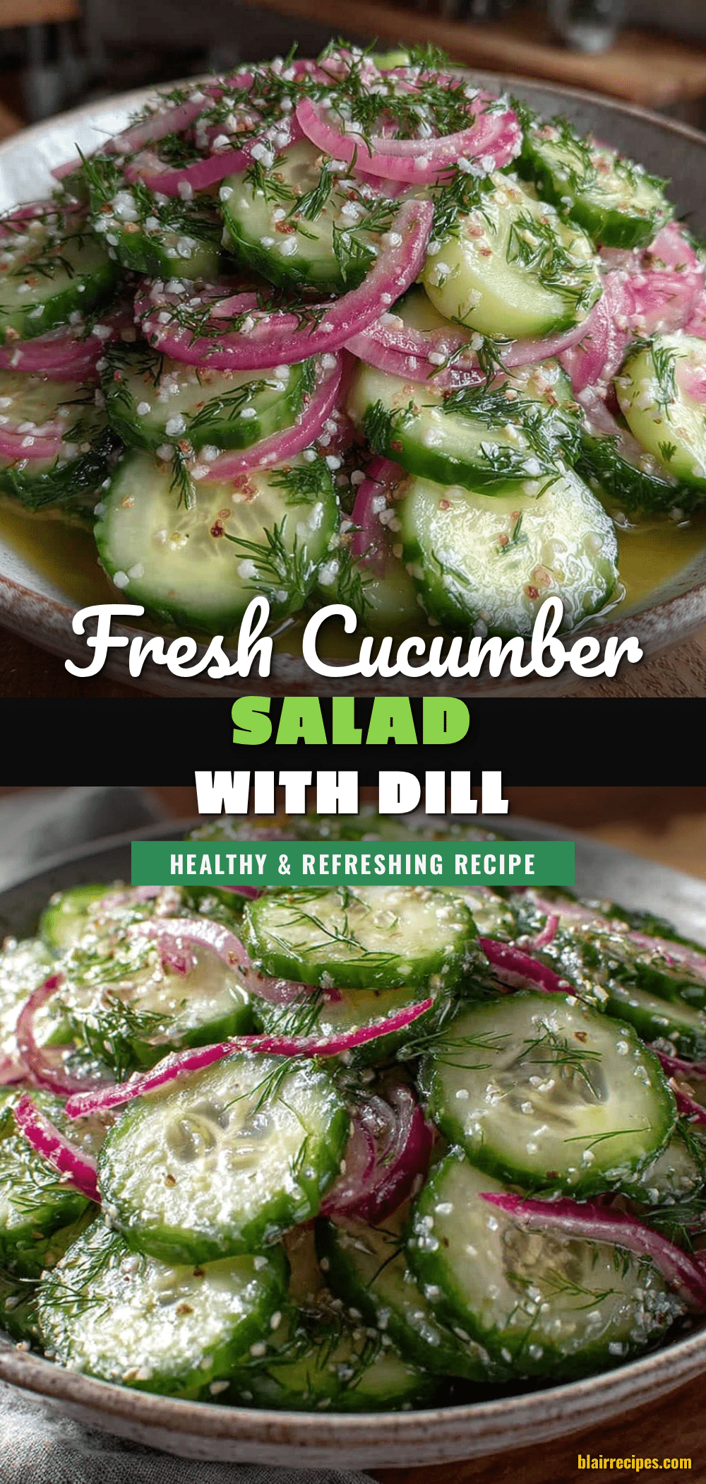 cucumber salad with red onion and dill recipe
