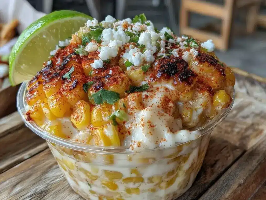 elote in a cup - featured image