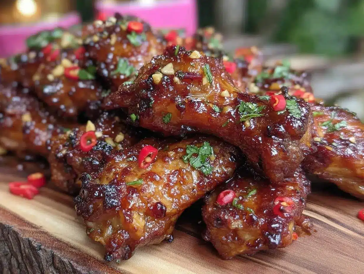 Filipino Chicken Adobo Wings preparation steps