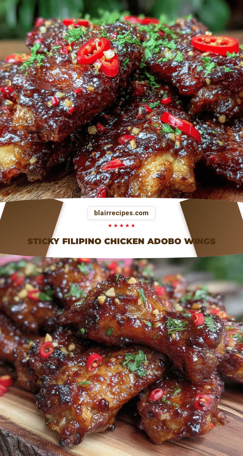 Filipino Chicken Adobo Wings recipe