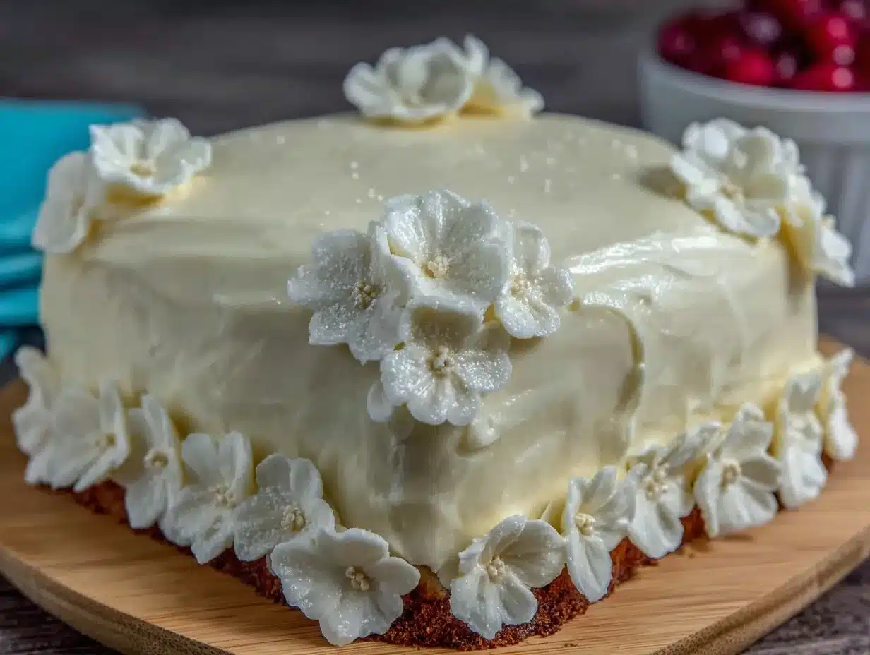 first communion cross cake preparation steps
