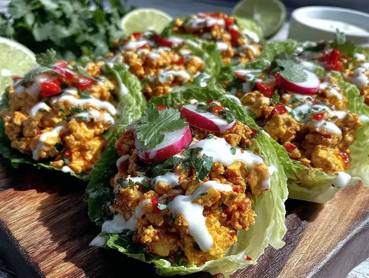 fresh ground turkey taco lettuce wraps preparation steps
