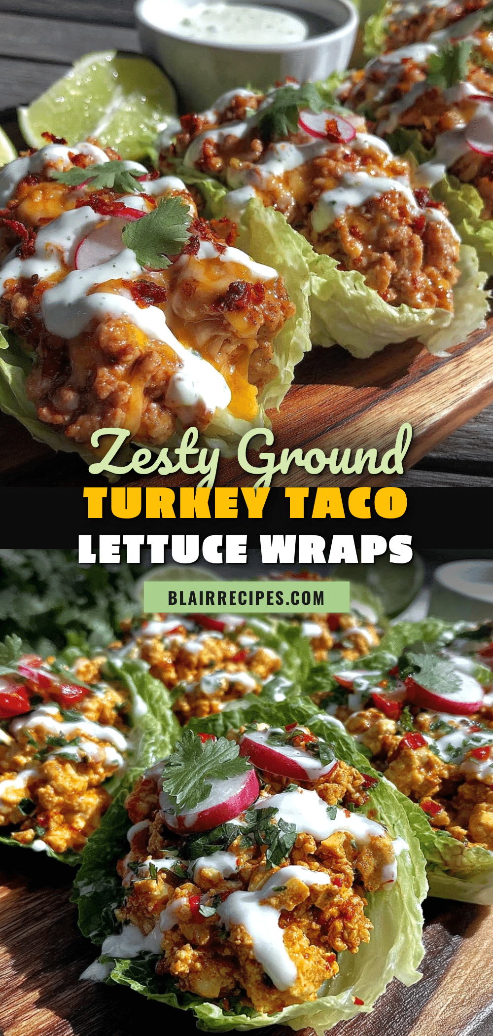fresh ground turkey taco lettuce wraps recipe