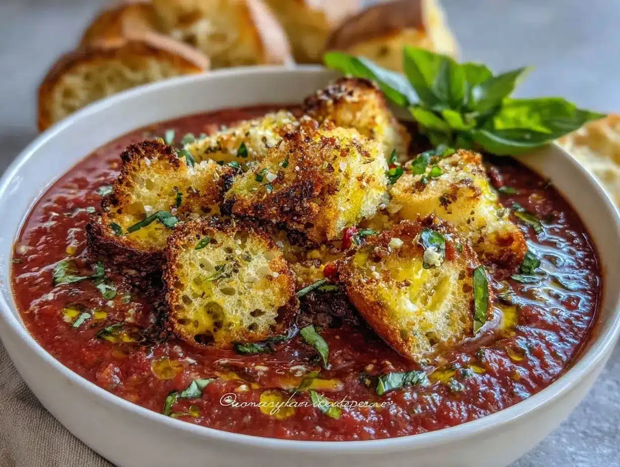 fresh spanish gazpacho preparation steps