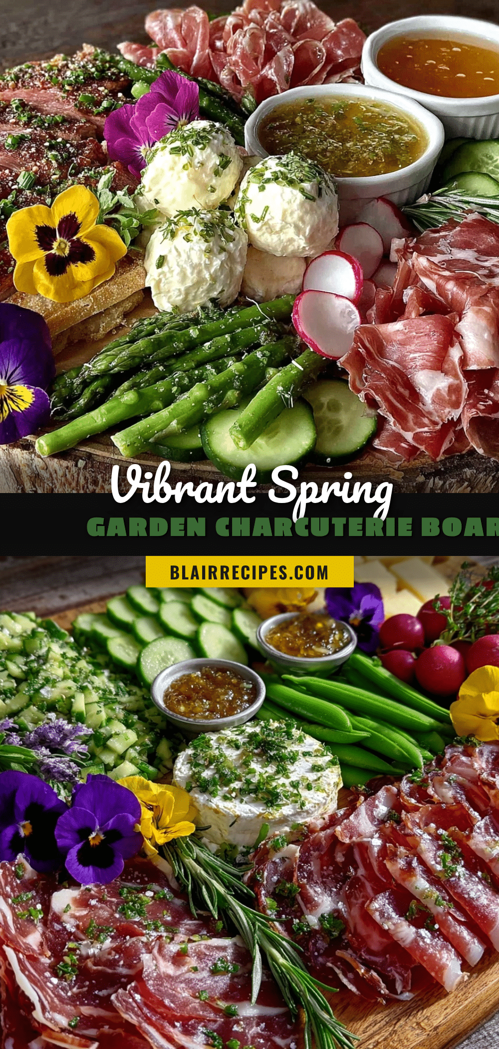 fresh spring garden charcuterie board recipe