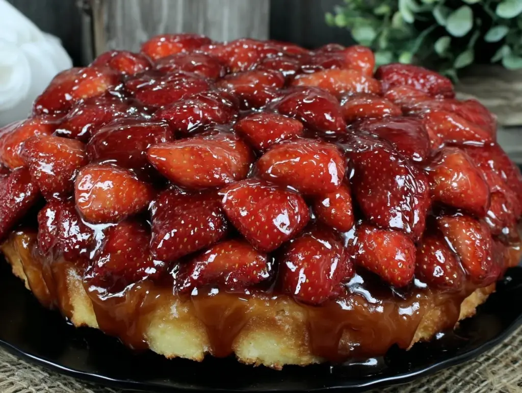 fresh strawberry pie with glaze - featured image